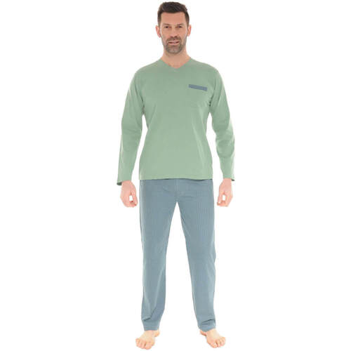Kleidung Herren Pyjamas/ Nachthemden Christian Cane DELMONT Grün