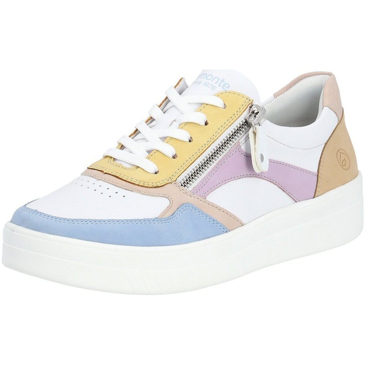 Schuhe Damen Derby-Schuhe & Richelieu Remonte Schnuerschuhe D0J01-83 aqua weiss rose Morelia Rock D0J01-83 Weiss