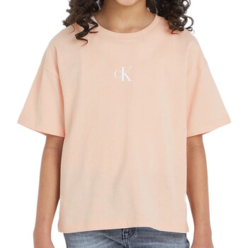 Kleidung Mädchen T-Shirts & Poloshirts Calvin Klein Jeans IG0IG02136 Rosa