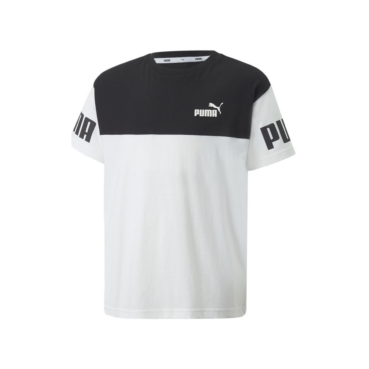 Kleidung Jungen T-Shirts & Poloshirts Puma 670097-02 Weiss