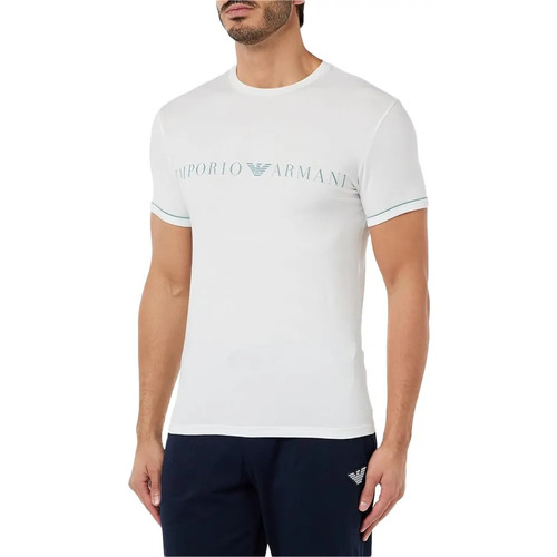 Kleidung Herren T-Shirts Emporio Armani Eagle Weiss