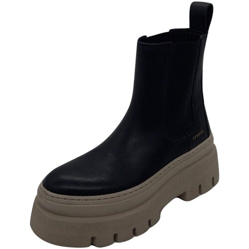 Schuhe Damen Stiefel D.Co Copenhagen Stiefeletten Chelsea Boots CPH686-BLACK Schwarz