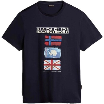 Kleidung Herren T-Shirts & Poloshirts Napapijri T-Shirt  S-Gorfou Blau