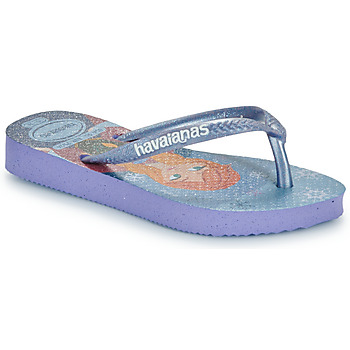 Schuhe Mädchen Zehensandalen Havaianas KIDS SLIM PRINCESS Blau / Violett