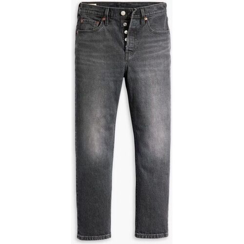 Kleidung Damen Jeans Levi's 36200 0304 L.28 - 501 CROP-LONG LIVE THE QUEN Grau