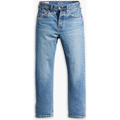Kleidung Damen Jeans Levi's 36200 0312 L.26 - 501 CROP-TREAT YOURSELF Blau