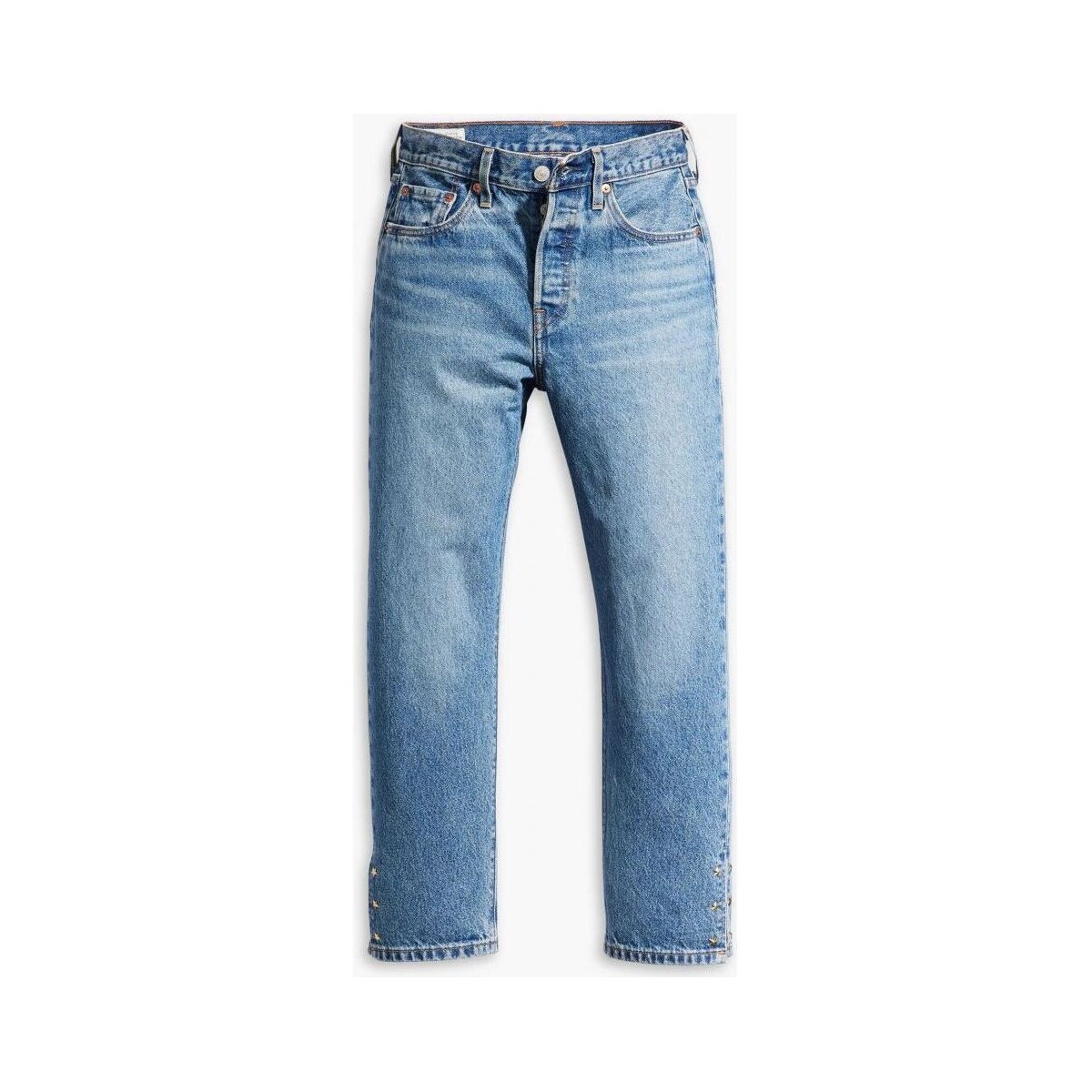 Kleidung Damen Jeans Levi's 36200 0312 L.26 - 501 CROP-TREAT YOURSELF Blau