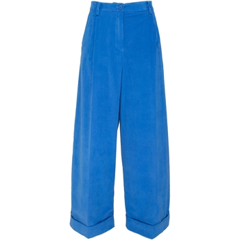 Kleidung Damen Hosen Momoni MOPA014 Blau
