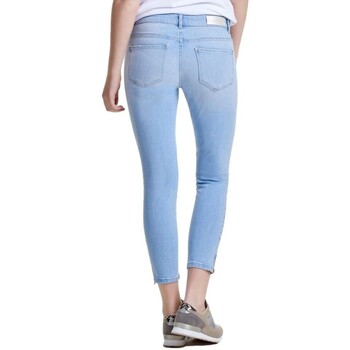 Only Carmen Zip Regular Jeans - Blue Denim Blau