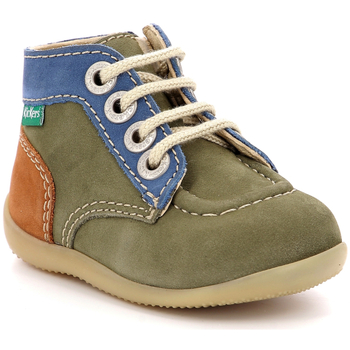 Schuhe Jungen Boots Kickers Bonzip-2 Grün