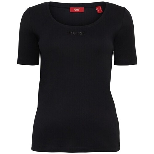 Kleidung Damen T-Shirts Esprit T-shirt femme Schwarz
