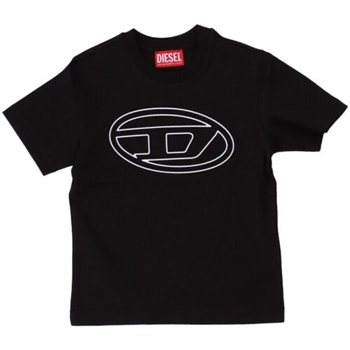 Kleidung Jungen T-Shirts Diesel J01788-0BEAF Schwarz