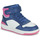 Schuhe Mädchen Sneaker High Geox J WASHIBA GIRL Marine / Weiss / Rosa