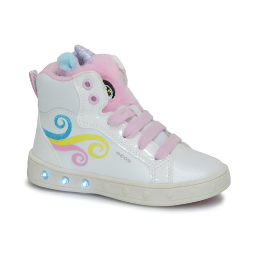 Geox J SKYLIN GIRL Weiss / Rosa