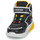 Schuhe Jungen Sneaker High Geox J CIBERDRON BOY Schwarz / Gelb