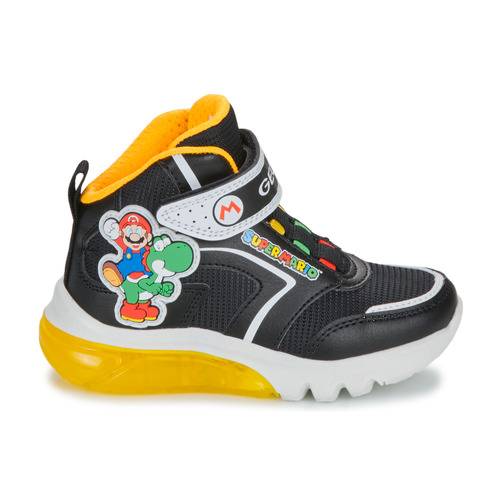 Geox J CIBERDRON BOY Schwarz / Gelb