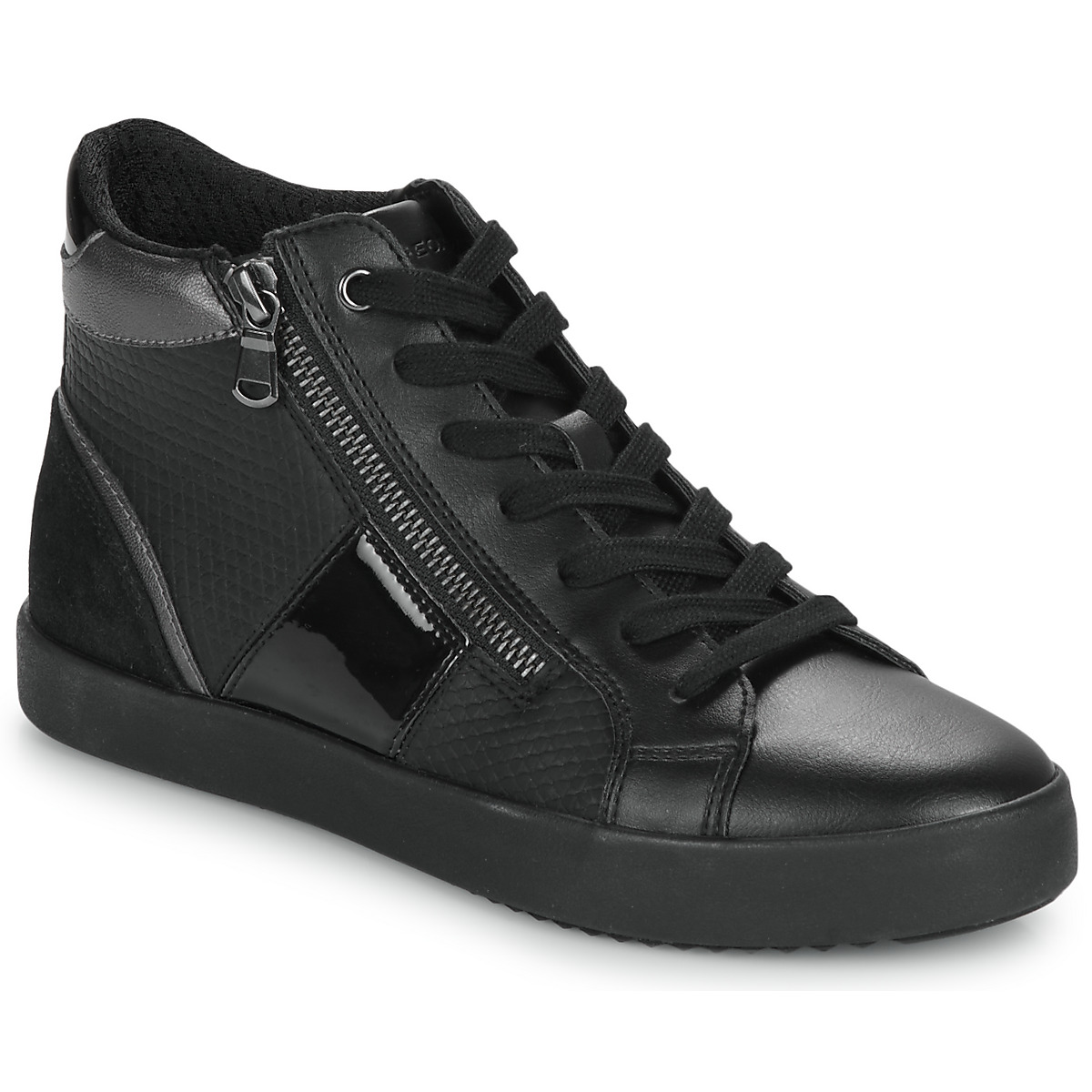 Schuhe Damen Sneaker High Geox BLOMIEE M Schwarz / Gold