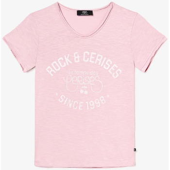 Kleidung Mädchen T-Shirts & Poloshirts Le Temps des Cerises T-shirt AIMEGI Rosa
