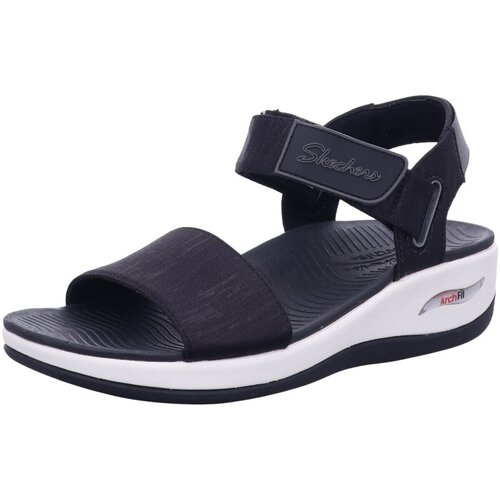 Schuhe Damen Sandalen / Sandaletten Skechers Sandaletten Arch Fit Sunshine Schwarz BLK Größe EU 41 163310 Schwarz