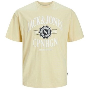 Kleidung Herren T-Shirts Jack & Jones 12251899 JORLUCCA Gelb