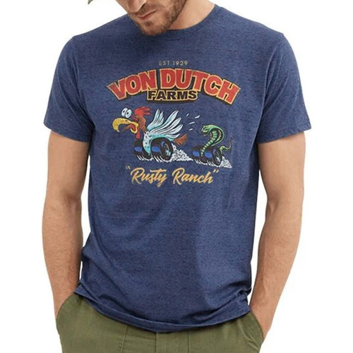 Kleidung Herren T-Shirts & Poloshirts Von Dutch VD/1/TRC/FARMS Blau