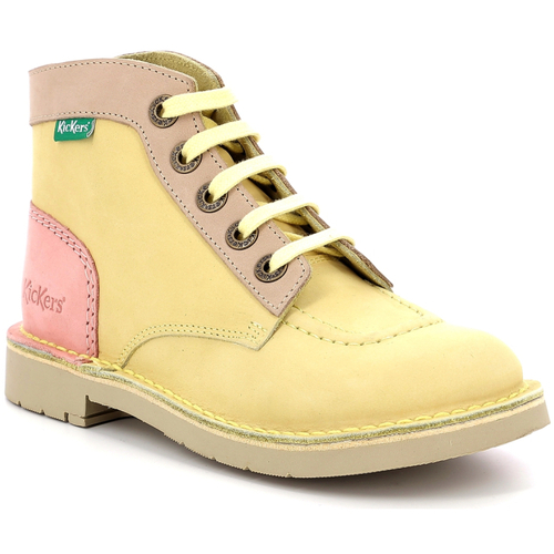 Schuhe Mädchen Boots Kickers Kick Col Gelb