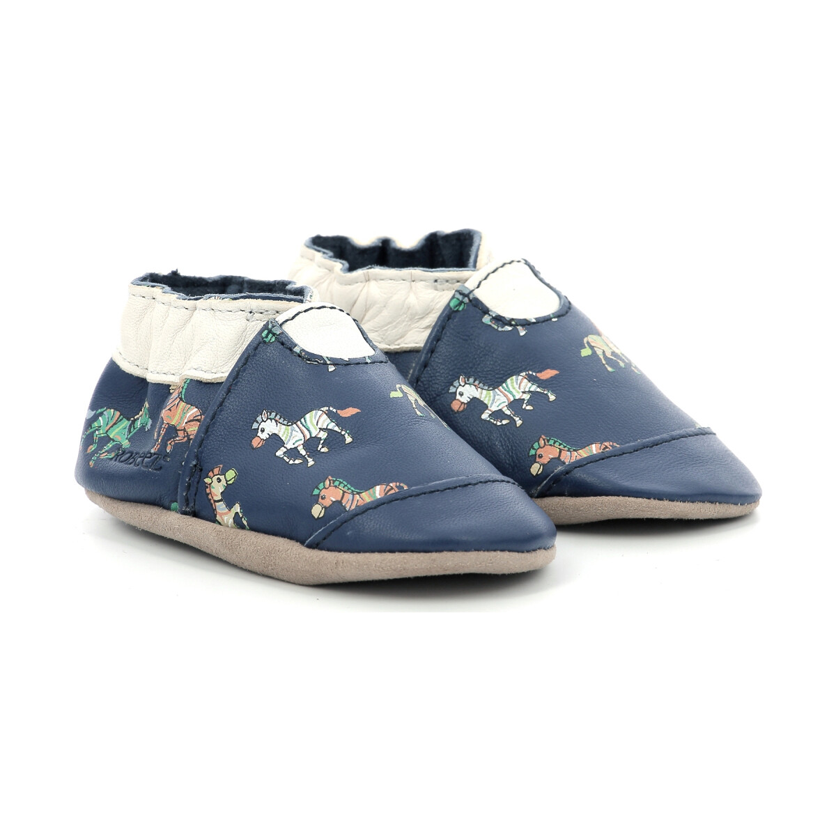 Schuhe Jungen Babyschuhe Robeez Crazy Zebra Blau