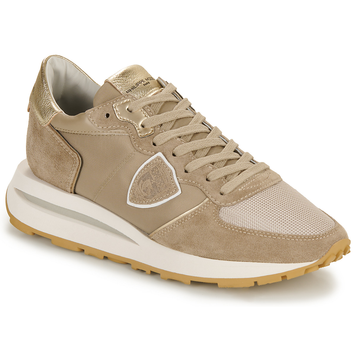 Schuhe Damen Sneaker Low Philippe Model TROPEZ HAUTE LOW WOMAN Beige / Gold