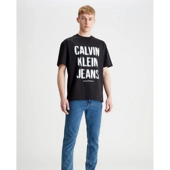Kleidung Herren T-Shirts Calvin Klein Jeans J30J324648BEH Schwarz