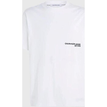 Kleidung Herren T-Shirts Calvin Klein Jeans J30J324652YAF Weiss