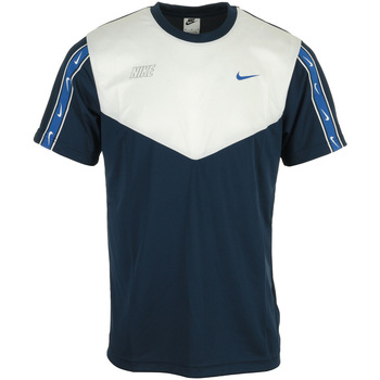 Kleidung Herren T-Shirts Nike Nsw Repeat Swoosh Pk Tee Blau