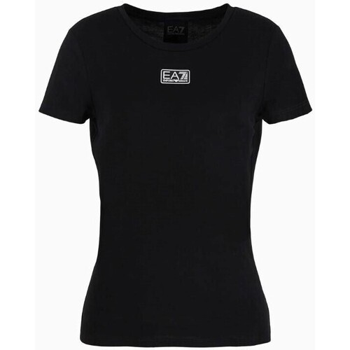 Kleidung Damen T-Shirts & Poloshirts Emporio Armani EA7 3DTT17 TJKUZ Schwarz