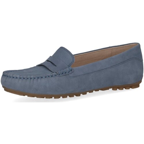 Schuhe Damen Slipper Caprice Slipper Blue Suede 9-24651-42/818 818 Blau