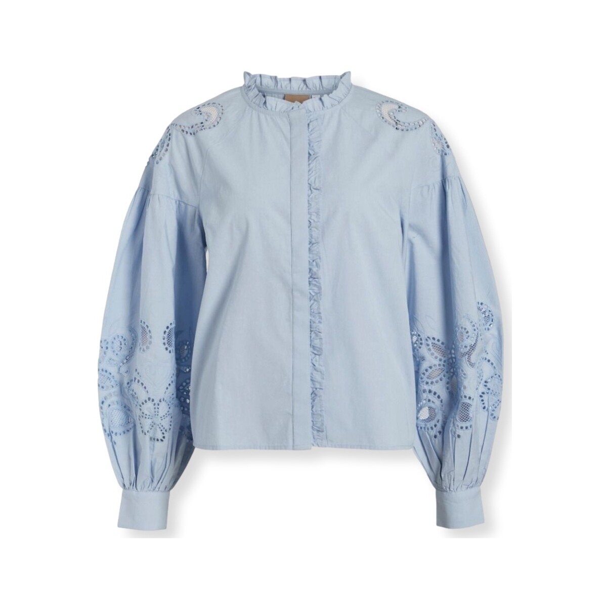 Kleidung Damen Tops / Blusen Vila Faye Shirt L/S - Skyway Blau