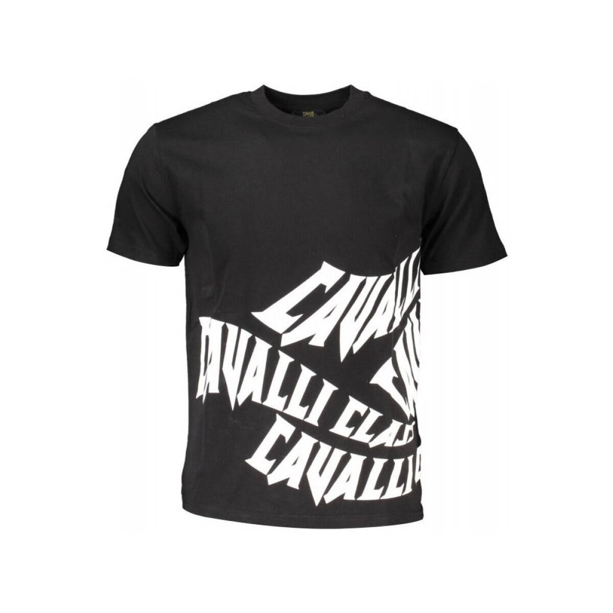 Kleidung Herren T-Shirts Roberto Cavalli QXT60A-JD060 Schwarz