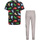 Kleidung Jungen T-Shirts & Poloshirts Converse Dino Ss Tee + Ft Jog Set Grau