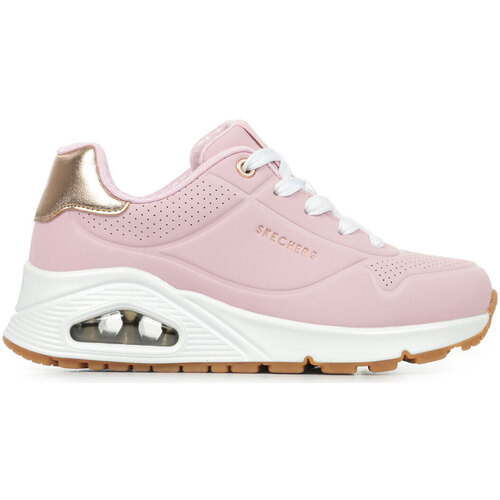 Schuhe Mädchen Sneaker Skechers Uno Gen1 Shimmer Away Rosa