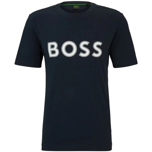 Kleidung Herren T-Shirts BOSS Jersey Schwarz