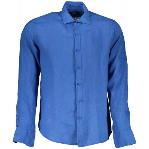 Kleidung Herren Langärmelige Hemden La Martina XMC005-TL319 Blau