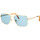 Uhren & Schmuck Sonnenbrillen Retrosuperfuture Volo Mineral Blau DU7 Sonnenbrille Gold