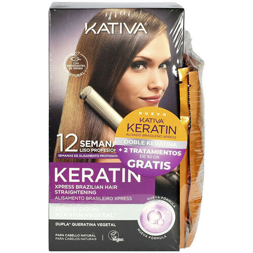 Beauty Damen Accessoires Haare Kativa Double Keratina Express Brasilianisches Glättkoffer 5-tlg 