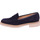 Schuhe Damen Slipper Luca Grossi Premium H124M-bluCamoscioMonte Blau