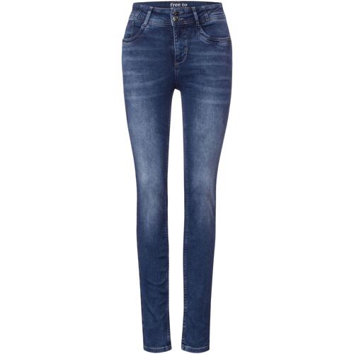 Kleidung Damen Slim Fit Jeans Street One 377230 Blau