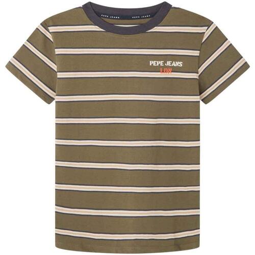 Kleidung Jungen T-Shirts & Poloshirts Pepe jeans  Grün