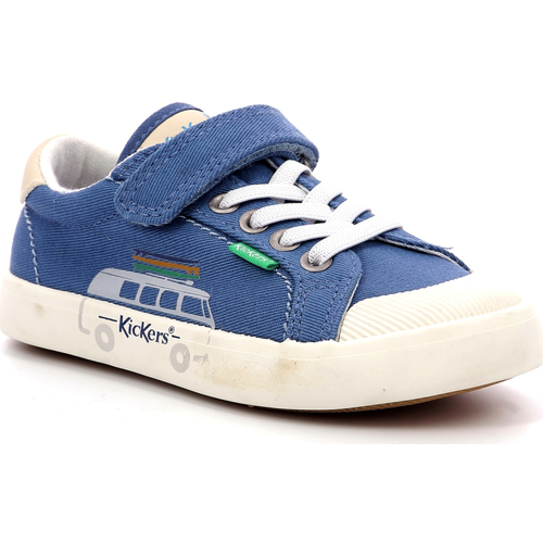 Schuhe Jungen Sneaker Low Kickers Kickgoldi Blau