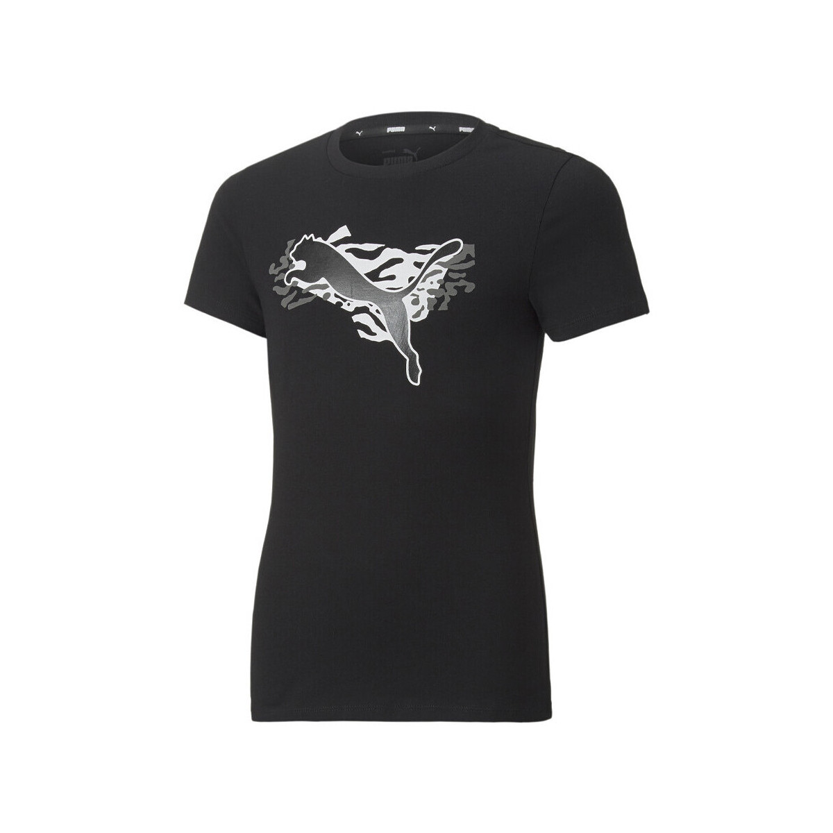 Kleidung Mädchen T-Shirts & Poloshirts Puma 670213-01 Schwarz