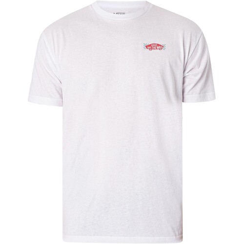 Kleidung Herren T-Shirts Vans T-Shirt mit Wayrace-Rückengrafik Weiss