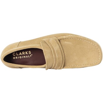 Clarks Wallabee Wildleder-Loafer Beige