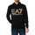 Kleidung Herren Sweatshirts Emporio Armani EA7 Grafischer Neon-Pullover-Hoodie Schwarz