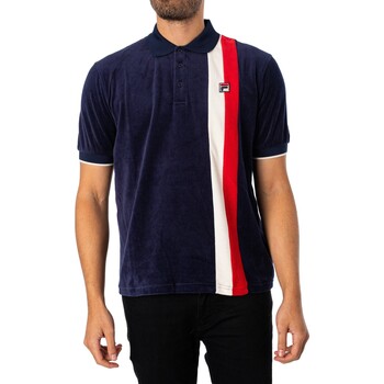 Image of Fila Poloshirt Terra Color Block Velours-Poloshirt